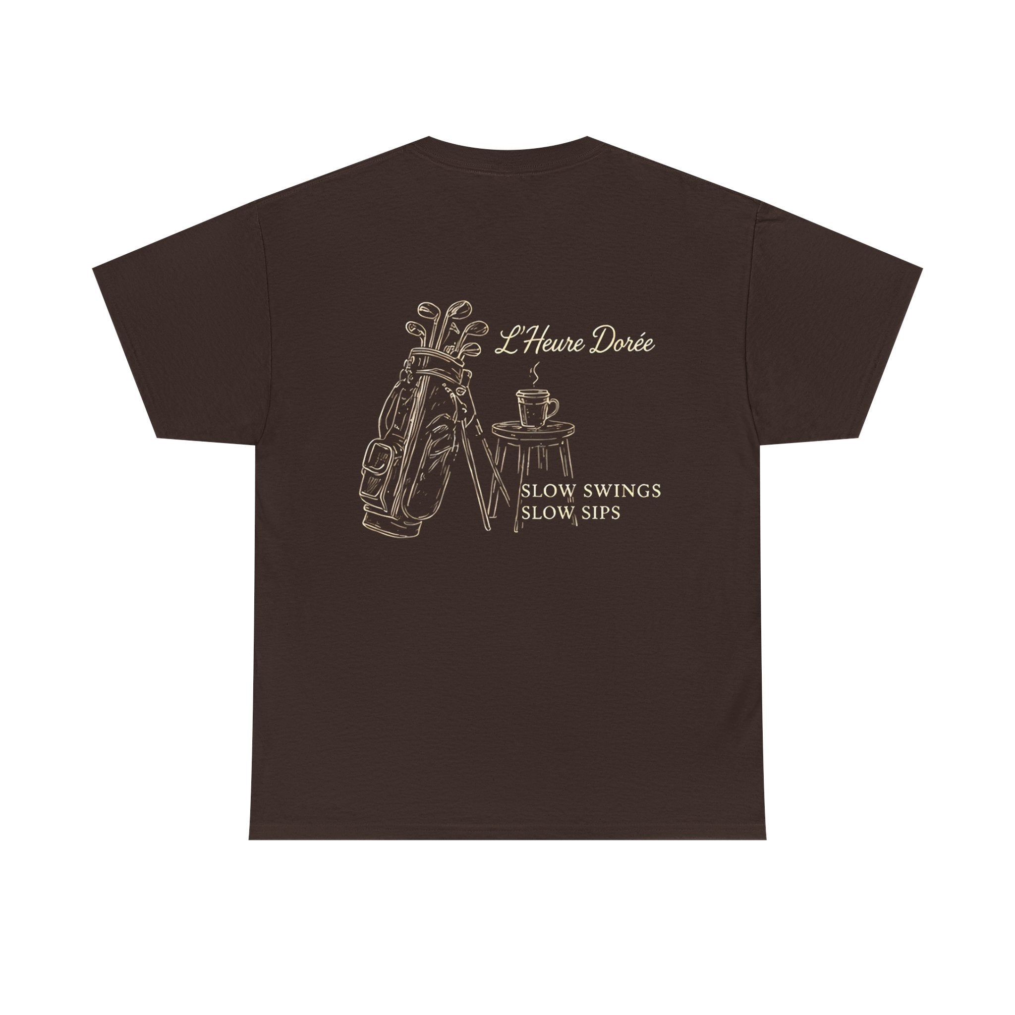 Slow Swings Slow Sips Brown T-Shirt